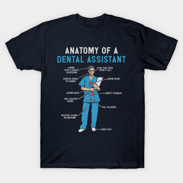 Anatomy of a Dental Assistant T-Shirt T-Shirt by Shirtbubble